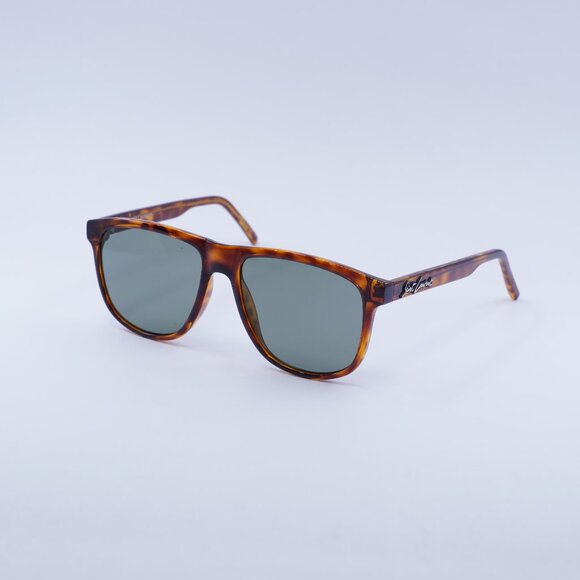 Saint Laurent SL334 003 Sunglasses Havana Aviator Frame, Green Lenses - Picture 1 of 10